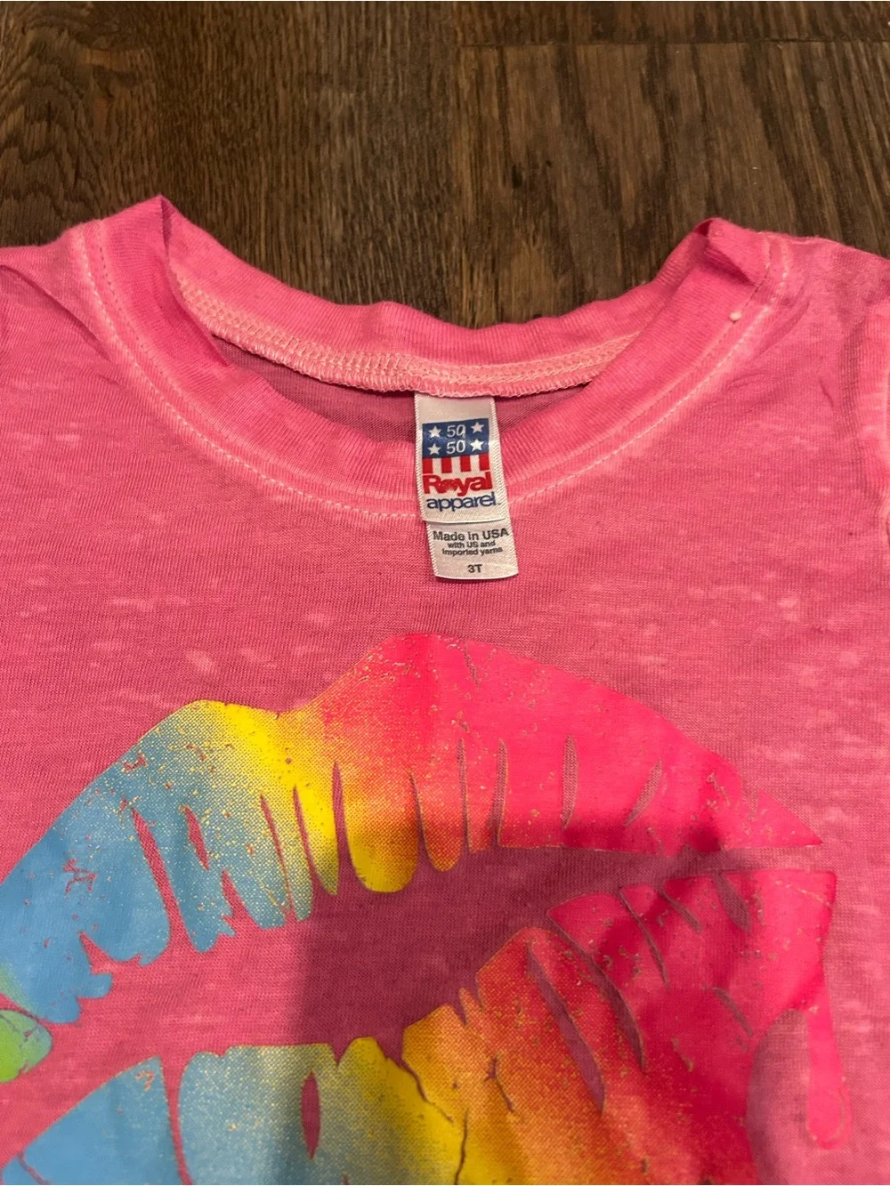 Royal Apparel Toddler Pink & Purple Graphic Tee Set Size 2T & 3T